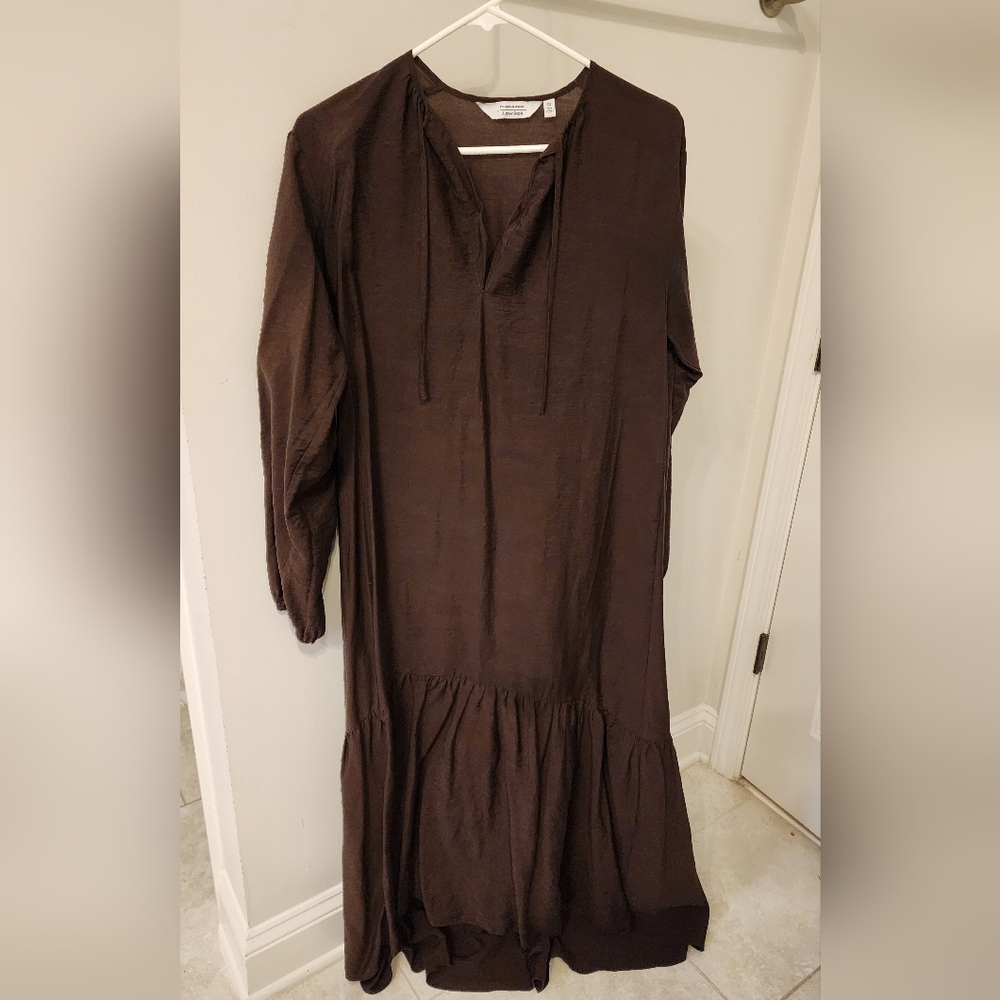 & other stories cqphocolate brown maxi dress